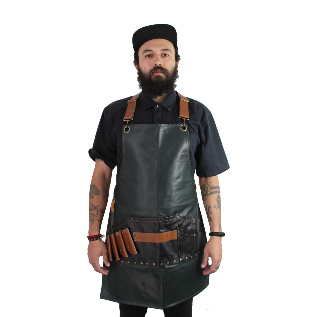 Mandil de Barbero verde