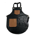 Black leather apron