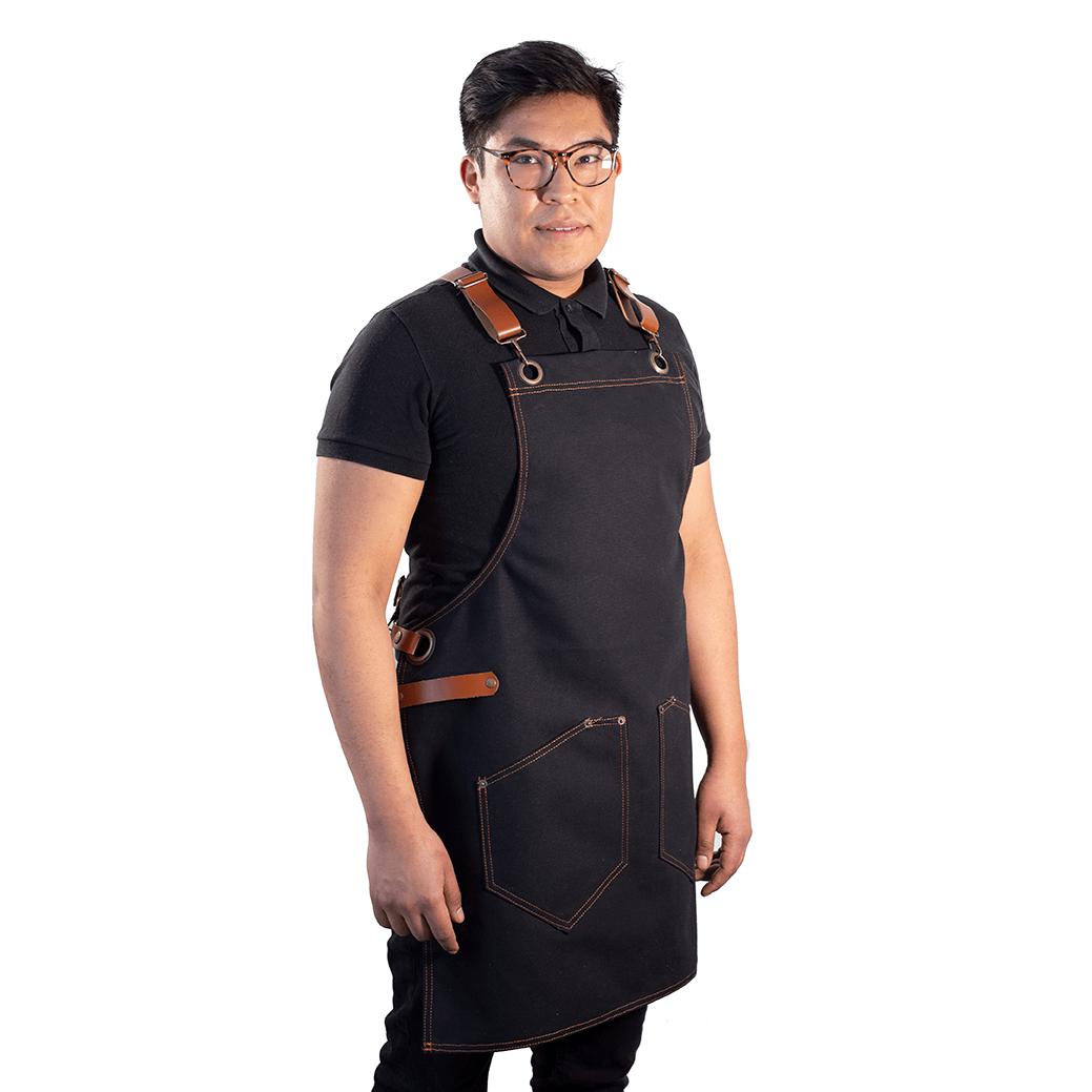 Black grill apron 